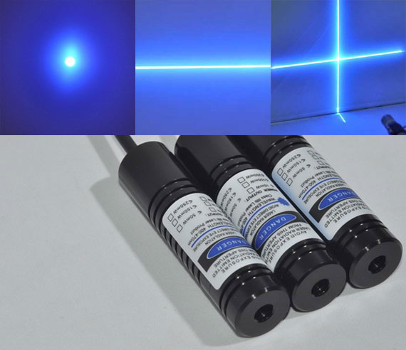 索尼405nm 20mW~300mW 蓝紫激光模组 点/线/十字/焦点可调/十字线